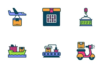 Shipping And Delivery Icon Pack