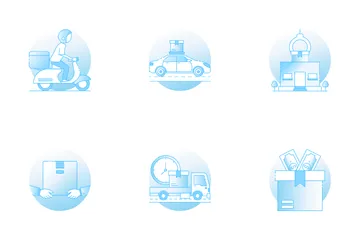 Shipping And Delivery Icon Pack