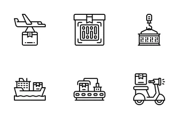 Shipping And Delivery Icon Pack