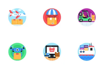 Shipping And Logistics Delivery Icon Pack
