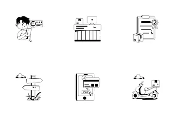 Shipping And Logistics Icon Pack