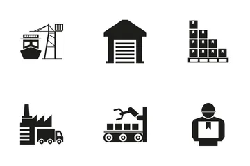 Shipping And Warehouse Icon Pack