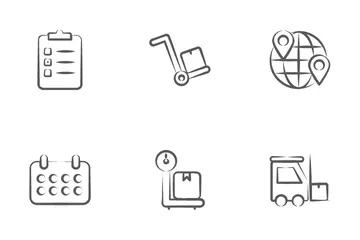 Shipping, Delivery, And Fulfillment Icon Pack