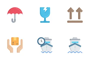 Shipping & Delivery - Flat Icon Pack