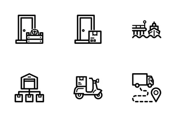 Shipping Logistics Icon Pack