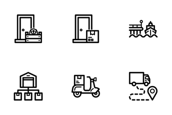 Shipping Logistics Icon Pack