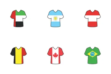 Shirt World Flags Icon Pack