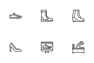 Shoes Repair Service Icon Pack