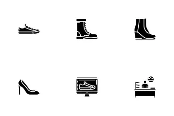 Shoes Repair Service Icon Pack