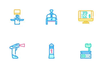 Shop Equipment Device Icon Pack