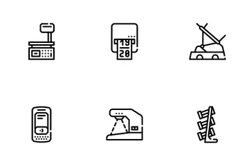 Shop Equipment Device Icon Pack