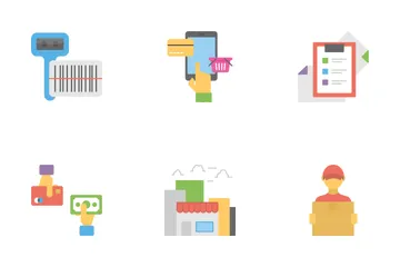 Shopping And Commerce Flat Icons  Icon Pack