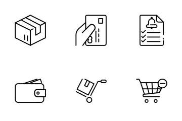 Shopping And Delivery Icon Pack