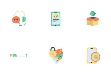 Shopping App Elements Icon Pack
