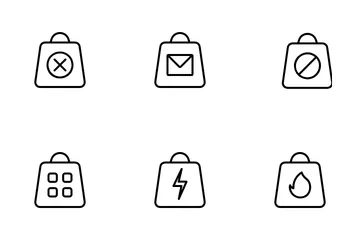 Shopping Bag Icon Pack