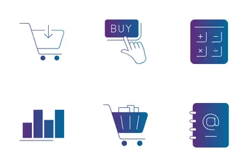 Shopping Cart And E-commerce Icon Pack