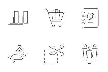 Shopping Cart And E-commerce Icon Pack