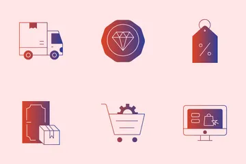 Shopping Cart And E-commerce Icon Pack