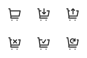 Shopping Carts And Bags Icon Pack