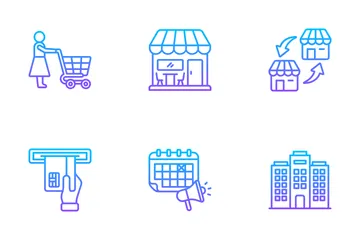 Shopping Center Icon Pack