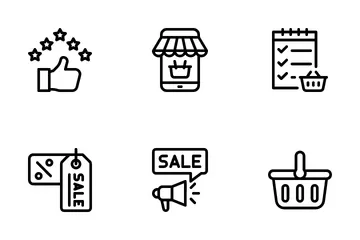 Shopping en ligne Pack d'Icônes