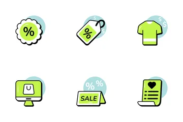 Shopping et vente au détail Icon Pack