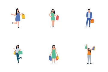 Shopping People Icon Pack