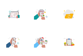Shopping Sale & Medical Health Icon Pack