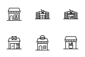 Shops And Stores Icon Pack