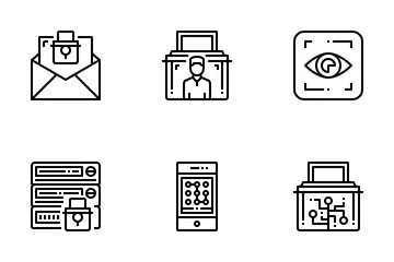 Sicherheit und Schutz Symbolpack