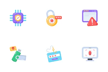 Sicurezza informatica Icon Pack