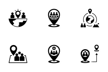 Siedlungsgeographie Symbolpack