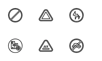 Signal And Prohibition Icon Pack