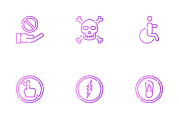 Signal Prohibitions Icon Pack