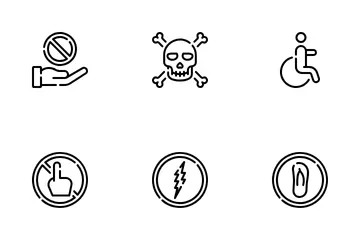 Signal Prohibitions Icon Pack