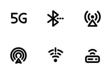 Signals And Data Transfer Icon Pack
