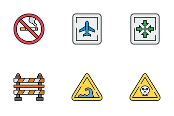Signals And Prohibition Icon Pack