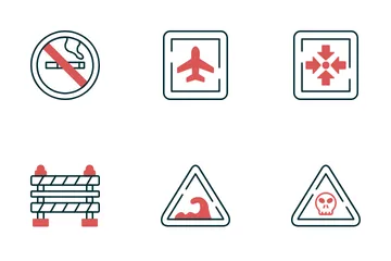 Signals And Prohibition Icon Pack