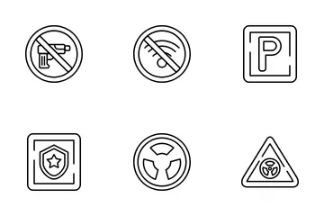 Signals And Prohibition Icon Pack