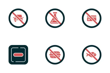 Signals And Prohibition Icon Pack