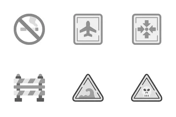 Signals And Prohibition Icon Pack