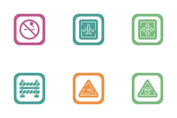 Signals And Prohibition Icon Pack