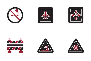 Signals And Prohibition Icon Pack