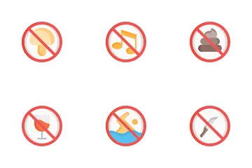 Signals And Prohibitions Icon Pack