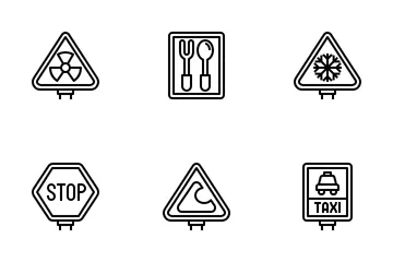 Signals And Prohibitions Icon Pack