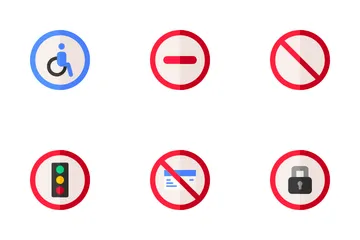 Signals And Prohibitions Icon Pack