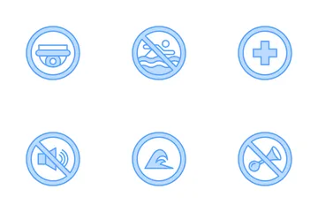 Signals And Prohibitions Icon Pack