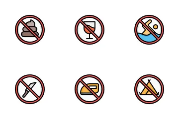 Signals And Prohibitions Icon Pack