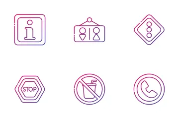 Signals And Prohibitions Icon Pack