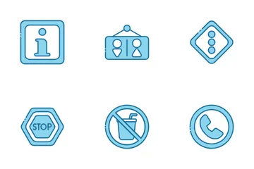 Signals And Prohibitions Icon Pack